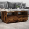 vidaXL - Salontafel - met - LED-verlichting - 90x49x40 - cm - gerookt - eikenkleurig