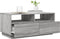 vidaXL - Salontafel - met - LED-verlichting - 90x49x40 - cm - grijs - sonoma - eiken