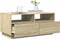 vidaXL - Salontafel - met - LED-verlichting - 90x49x40 - cm - sonoma - eikenkleurig