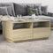 vidaXL - Salontafel - met - LED-verlichting - 90x49x40 - cm - sonoma - eikenkleurig