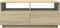 vidaXL - Salontafel - met - LED-verlichting - 90x49x40 - cm - sonoma - eikenkleurig