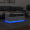 vidaXL - Salontafel - met - LED-verlichting - 90x49x40 - cm - wit
