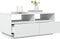 vidaXL - Salontafel - met - LED-verlichting - 90x49x40 - cm - wit