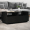vidaXL - Salontafel - met - LED-verlichting - 90x49x40 - cm - zwart