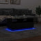 vidaXL - Salontafel - met - LED-verlichting - 90x49x40 - cm - zwart