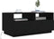 vidaXL - Salontafel - met - LED-verlichting - 90x49x40 - cm - zwart - eiken