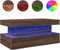 vidaXL - Salontafel - met - LED-verlichting - 90x50x40 - cm - bruin - eikenkleur