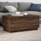 vidaXL - Salontafel - met - LED-verlichting - 90x50x40 - cm - bruin - eikenkleur