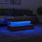 vidaXL - Salontafel - met - LED-verlichting - 90x50x40 - cm - bruin - eikenkleur