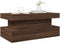 vidaXL - Salontafel - met - LED-verlichting - 90x50x40 - cm - bruin - eikenkleur