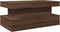 vidaXL - Salontafel - met - LED-verlichting - 90x50x40 - cm - bruin - eikenkleur