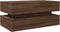 vidaXL - Salontafel - met - LED-verlichting - 90x50x40 - cm - bruin - eikenkleur
