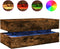 vidaXL - Salontafel - met - LED-verlichting - 90x50x40 - cm - gerookt - eikenkleurig