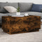 vidaXL - Salontafel - met - LED-verlichting - 90x50x40 - cm - gerookt - eikenkleurig