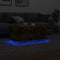 vidaXL - Salontafel - met - LED-verlichting - 90x50x40 - cm - gerookt - eikenkleurig