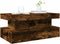 vidaXL - Salontafel - met - LED-verlichting - 90x50x40 - cm - gerookt - eikenkleurig