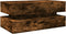 vidaXL - Salontafel - met - LED-verlichting - 90x50x40 - cm - gerookt - eikenkleurig
