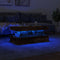 vidaXL - Salontafel - met - LED-verlichting - 90x50x40 - cm - gerookt - eikenkleurig
