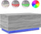 vidaXL - Salontafel - met - LED-verlichting - 90x50x40 - cm - grijs - sonoma - eiken