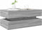 vidaXL - Salontafel - met - LED-verlichting - 90x50x40 - cm - grijs - sonoma - eiken