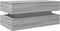 vidaXL - Salontafel - met - LED-verlichting - 90x50x40 - cm - grijs - sonoma - eiken