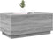 vidaXL - Salontafel - met - LED-verlichting - 90x50x40 - cm - grijs - sonoma - eiken