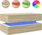 vidaXL - Salontafel - met - LED-verlichting - 90x50x40 - cm - sonoma - eikenkleurig