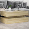 vidaXL - Salontafel - met - LED-verlichting - 90x50x40 - cm - sonoma - eikenkleurig