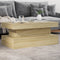 vidaXL - Salontafel - met - LED-verlichting - 90x50x40 - cm - sonoma - eikenkleurig