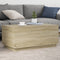 vidaXL - Salontafel - met - LED-verlichting - 90x50x40 - cm - sonoma - eikenkleurig