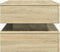 vidaXL - Salontafel - met - LED-verlichting - 90x50x40 - cm - sonoma - eikenkleurig