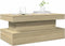 vidaXL - Salontafel - met - LED-verlichting - 90x50x40 - cm - sonoma - eikenkleurig