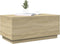 vidaXL - Salontafel - met - LED-verlichting - 90x50x40 - cm - sonoma - eikenkleurig