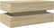 vidaXL - Salontafel - met - LED-verlichting - 90x50x40 - cm - sonoma - eikenkleurig