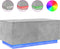 vidaXL - Salontafel - met - LED-verlichting - 90x50x40 - cm - betongrijs
