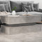 vidaXL - Salontafel - met - LED-verlichting - 90x50x40 - cm - betongrijs