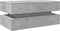 vidaXL - Salontafel - met - LED-verlichting - 90x50x40 - cm - betongrijs