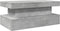 vidaXL - Salontafel - met - LED-verlichting - 90x50x40 - cm - betongrijs