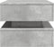 vidaXL - Salontafel - met - LED-verlichting - 90x50x40 - cm - betongrijs
