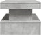 vidaXL - Salontafel - met - LED-verlichting - 90x50x40 - cm - betongrijs
