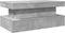 vidaXL - Salontafel - met - LED-verlichting - 90x50x40 - cm - betongrijs