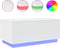 vidaXL - Salontafel - met - LED-verlichting - 90x50x40 - cm - wit
