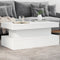 vidaXL - Salontafel - met - LED-verlichting - 90x50x40 - cm - wit