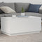 vidaXL - Salontafel - met - LED-verlichting - 90x50x40 - cm - wit