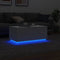 vidaXL - Salontafel - met - LED-verlichting - 90x50x40 - cm - wit