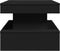 vidaXL - Salontafel - met - LED-verlichting - 90x50x40 - cm - zwart