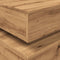 vidaXL - Salontafel - met - LED-verlichting - 90x50x40cm - artisanaal - eikenkleur