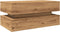 vidaXL - Salontafel - met - LED-verlichting - 90x50x40cm - artisanaal - eikenkleur