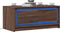 vidaXL - Salontafel - met - LED-verlichting - bewerkt - hout - bruin - eikenkleur