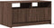 vidaXL - Salontafel - met - LED-verlichting - bewerkt - hout - bruin - eikenkleur